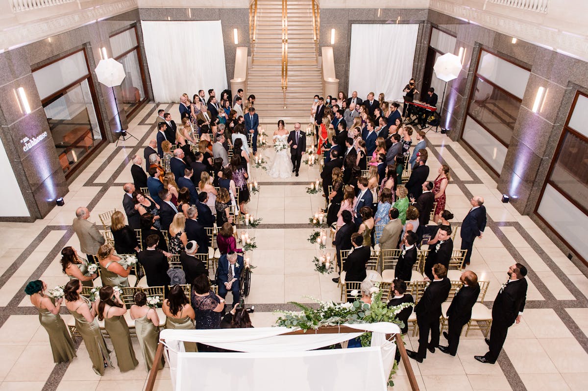a group of people in a room