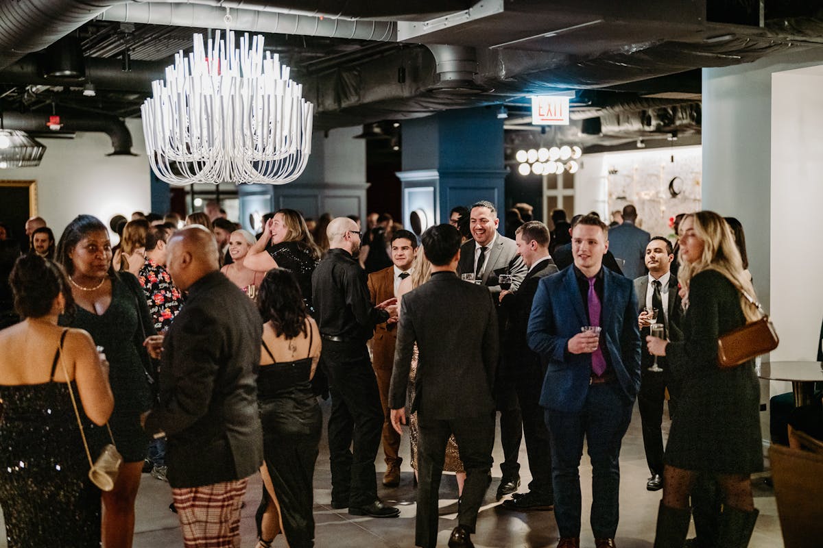 James Bond Casino Themed Holiday Party at a Large Historical Downtown Chicago Venue