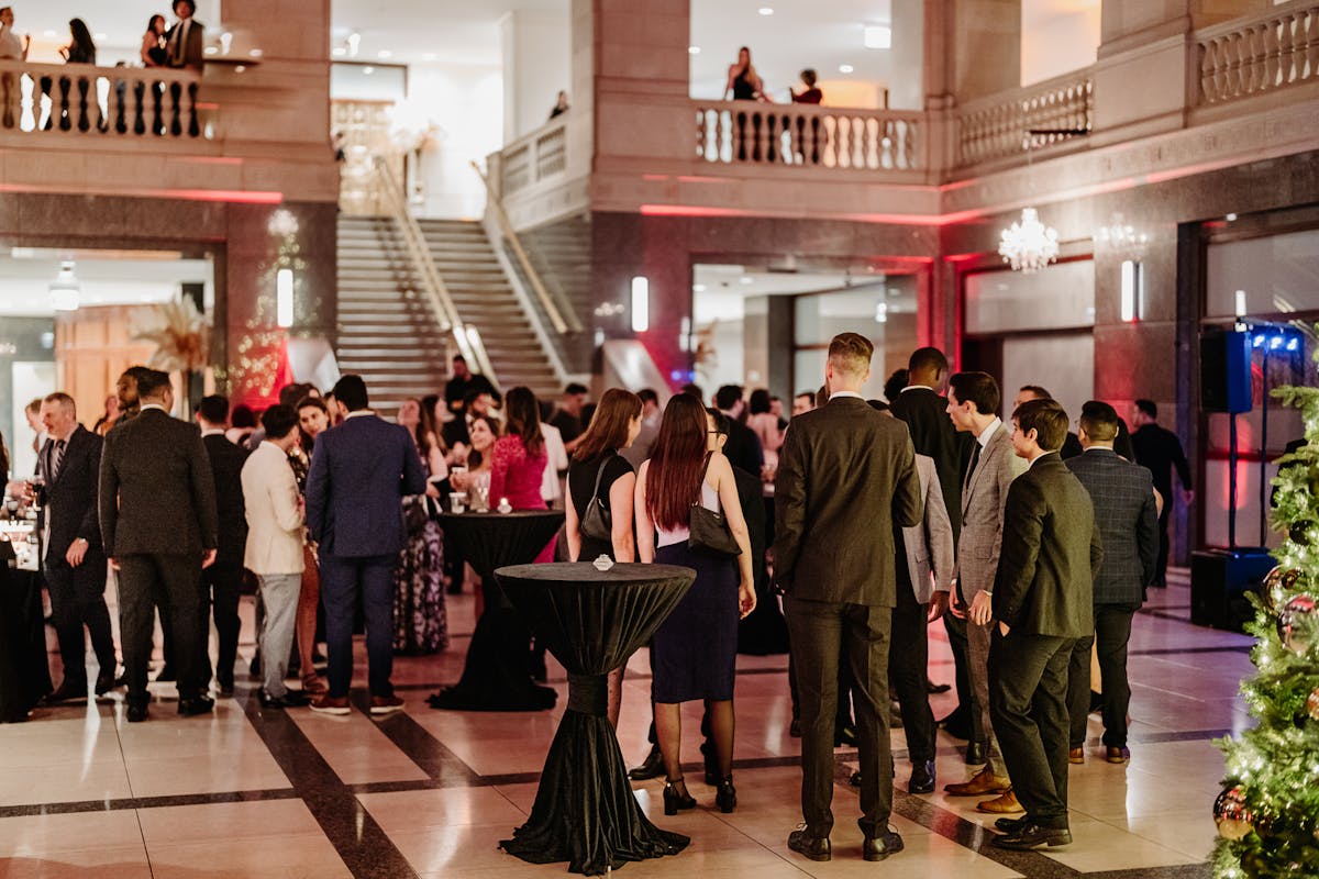 James Bond Casino Themed Holiday Party at a Large Historical Downtown Chicago Venue