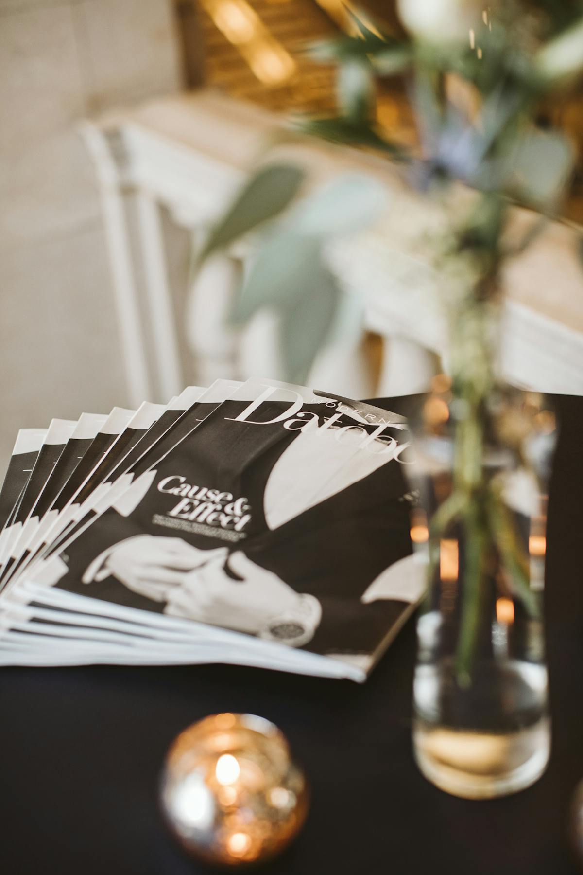 Modern Luxury magazine display