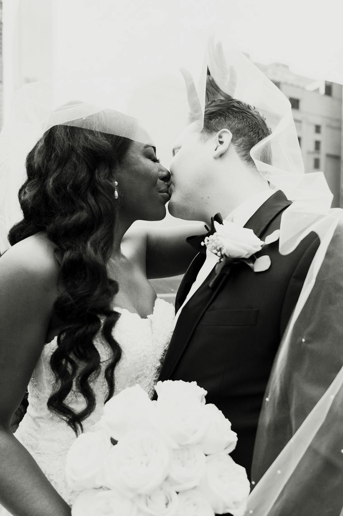 husband and wife celebrating