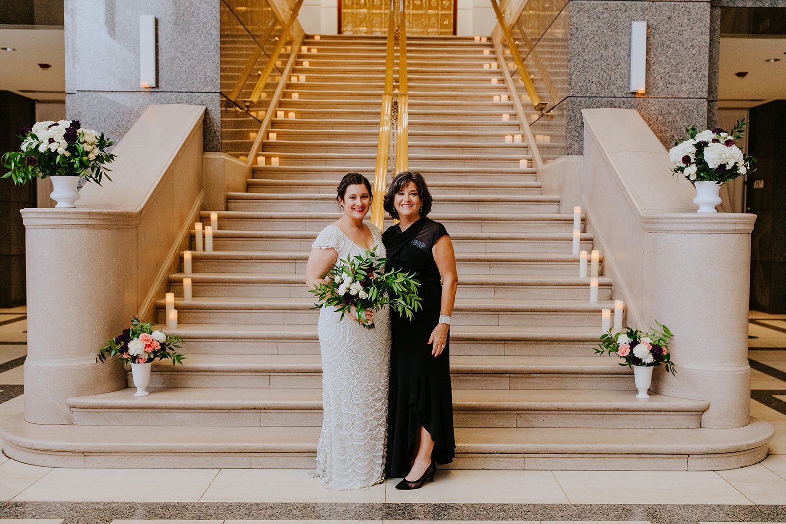 a person standing in front of a building