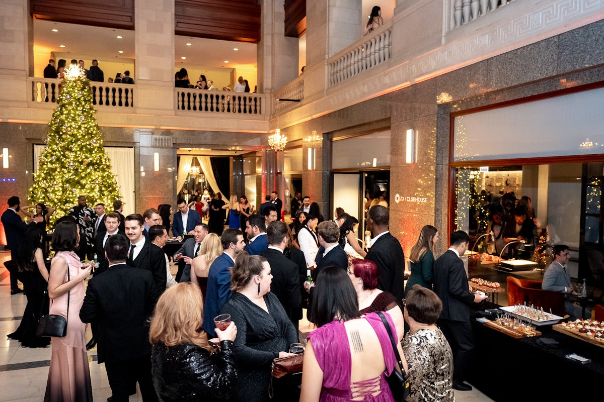 James Bond Casino Themed Holiday Party at a Large Historical Downtown Chicago Venue