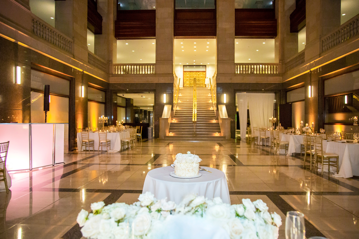 a large building with a store on the counter