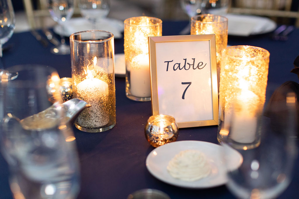 a table with wine glasses