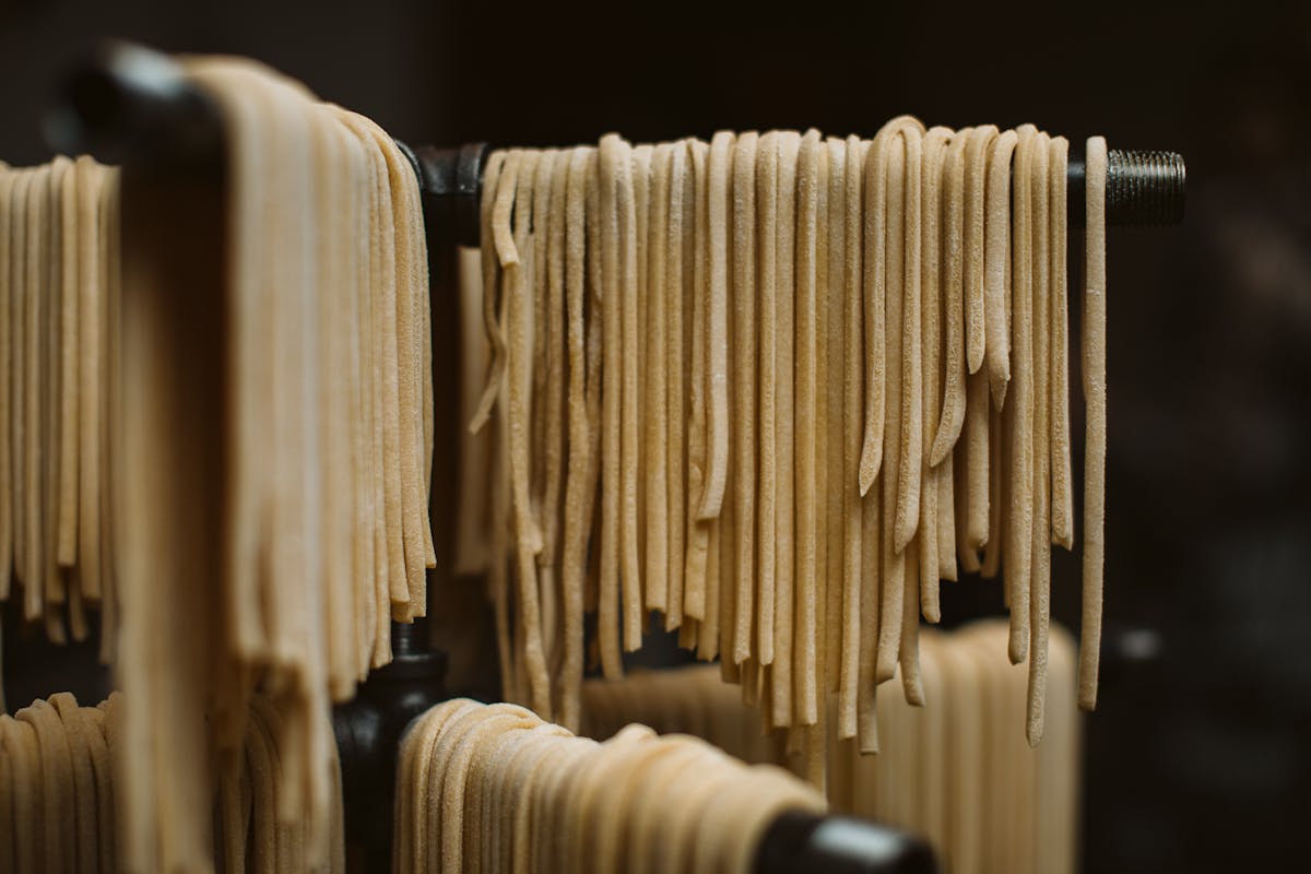 Fresh made pasta action station