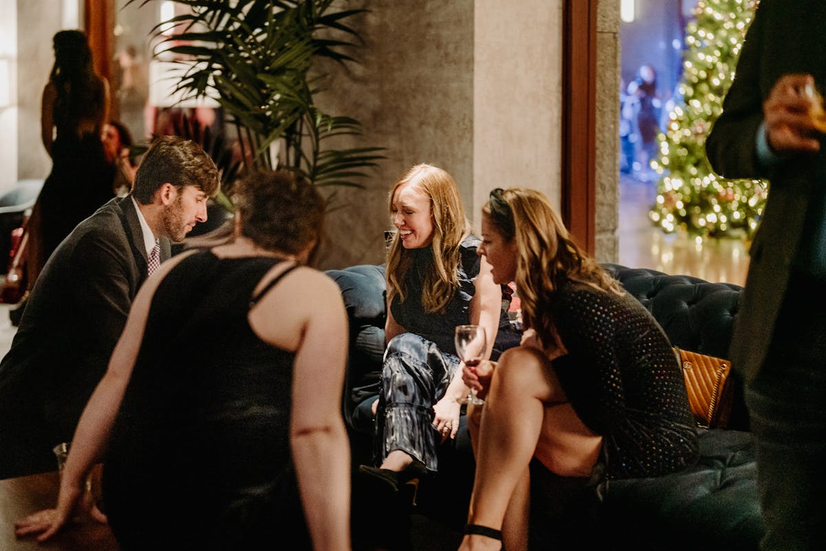 James Bond Casino Themed Holiday Party at a Large Historical Downtown Chicago Venue