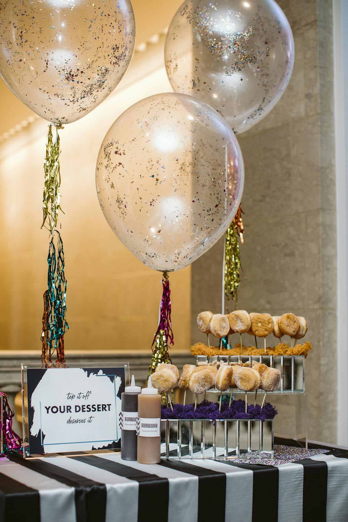 bomboloni catering display