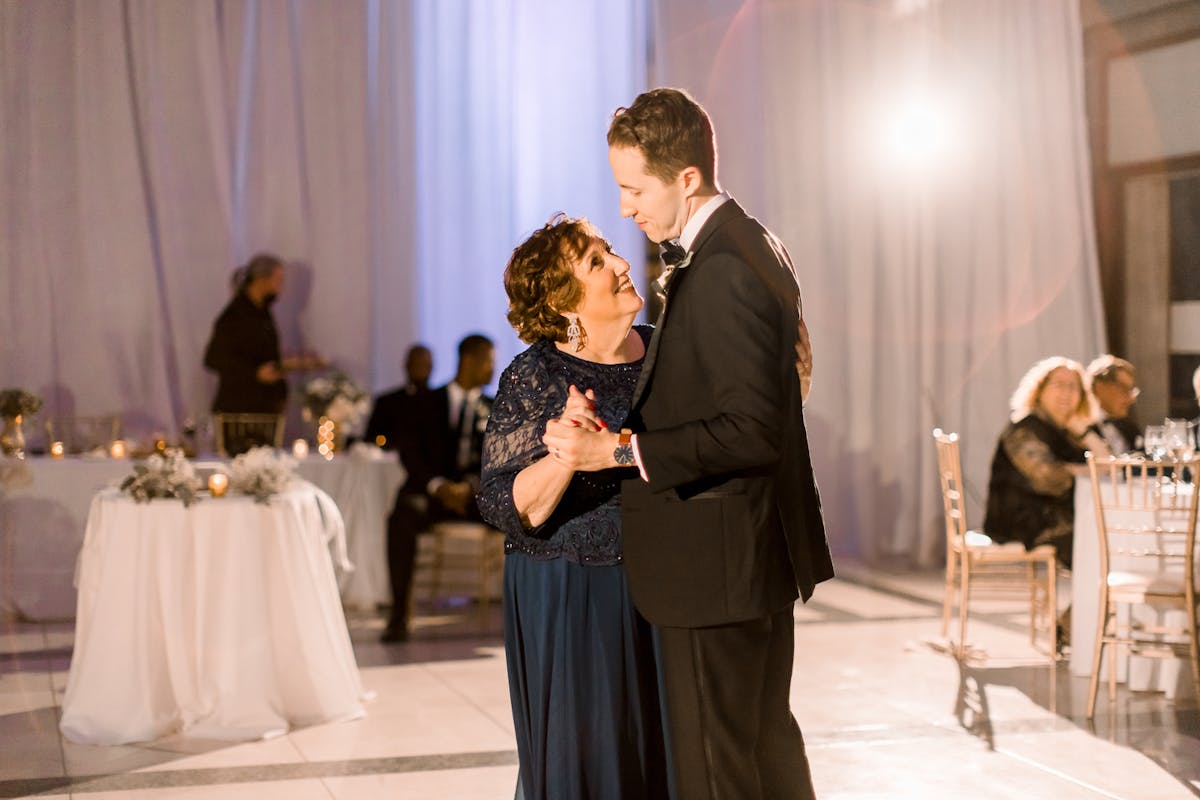 mother son dance at A Timeless Classic Historical Chicago Wedding Venue