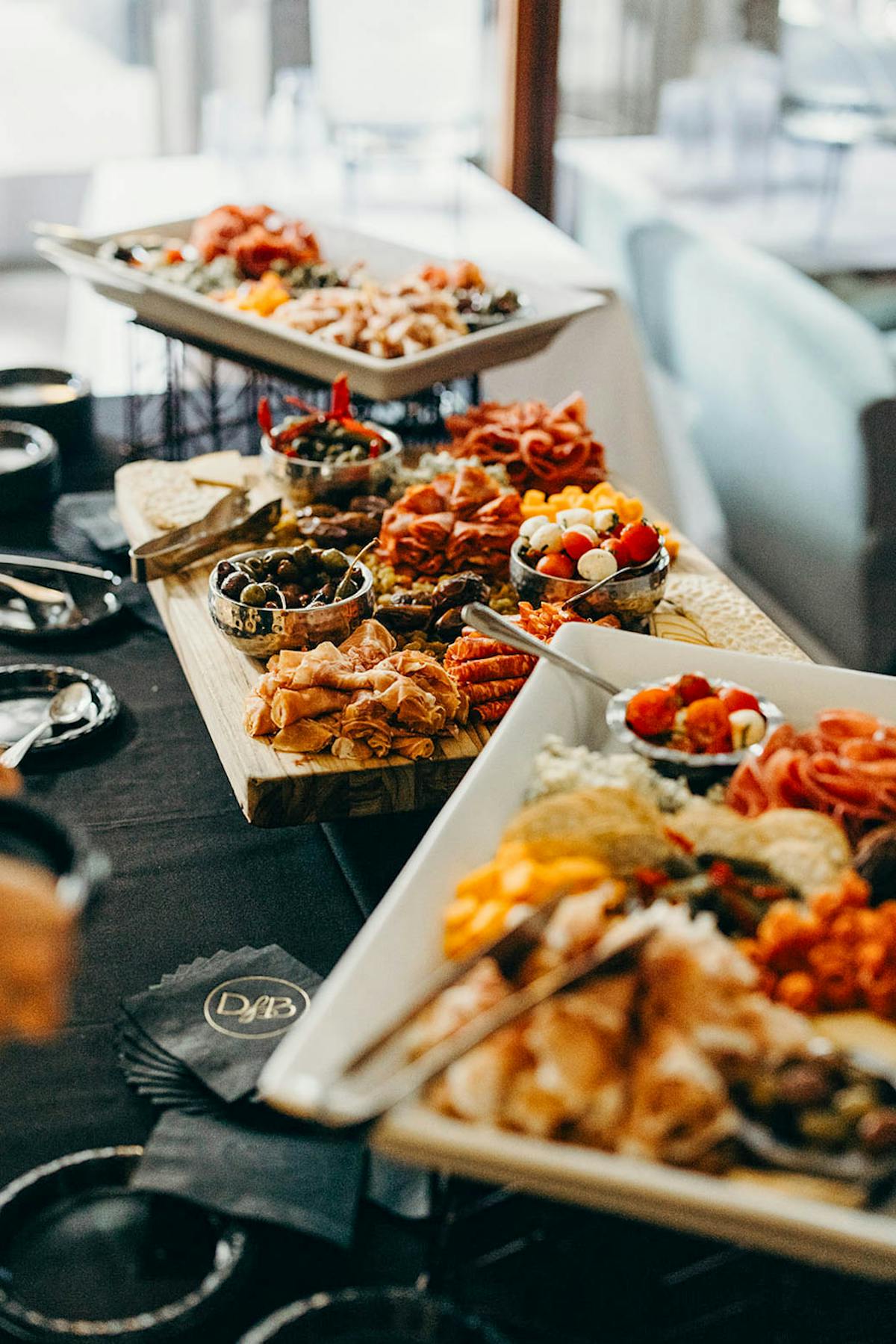a bunch of food sitting on a table