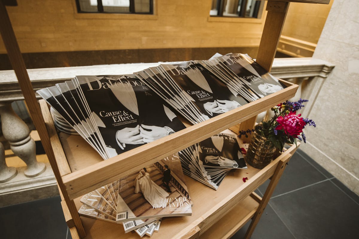 Modern Luxury magazine display