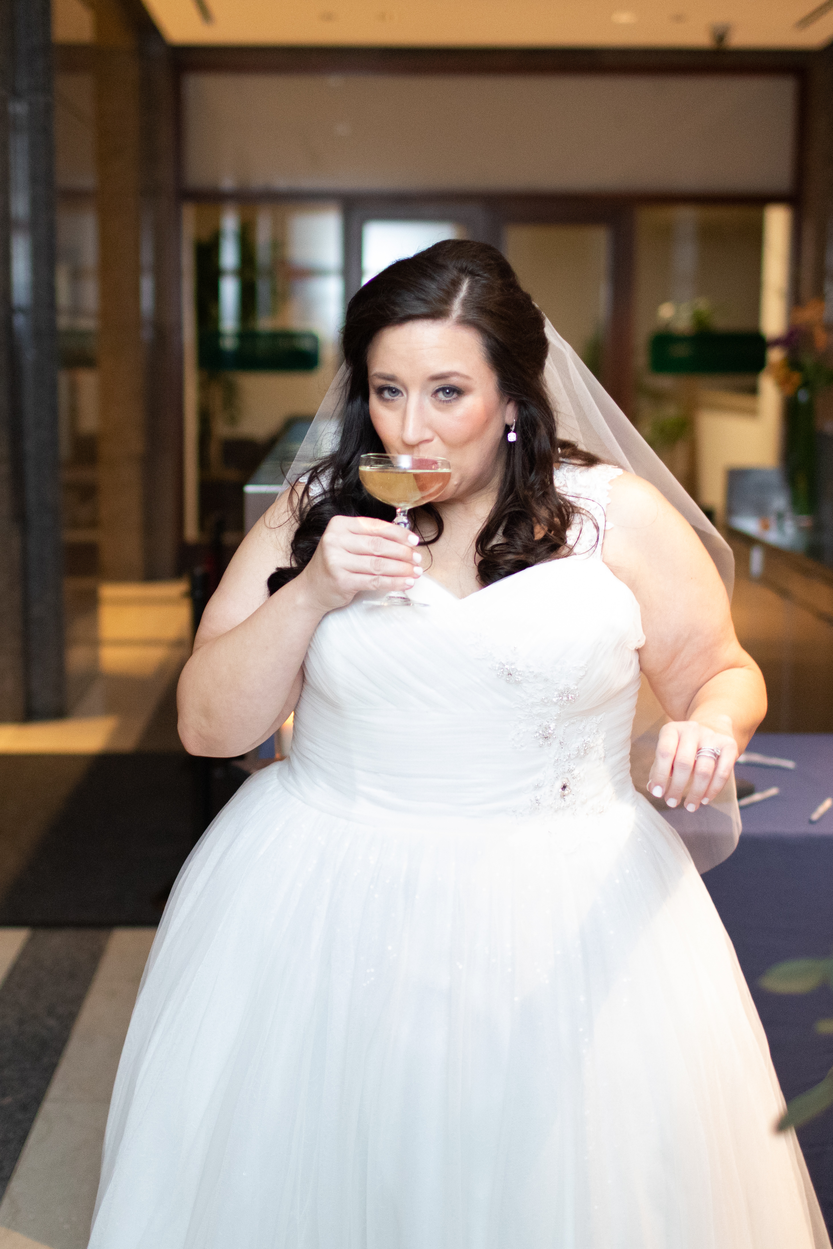 a woman in a wedding dress