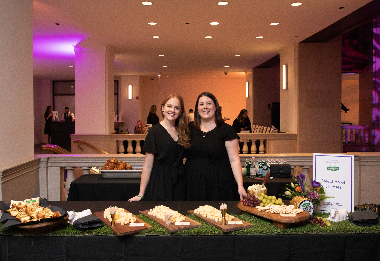 a person standing in front of a table