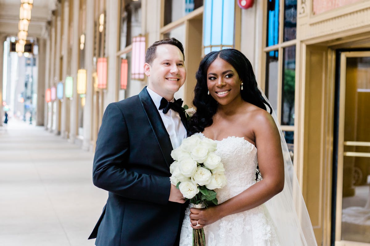a person in a wedding dress