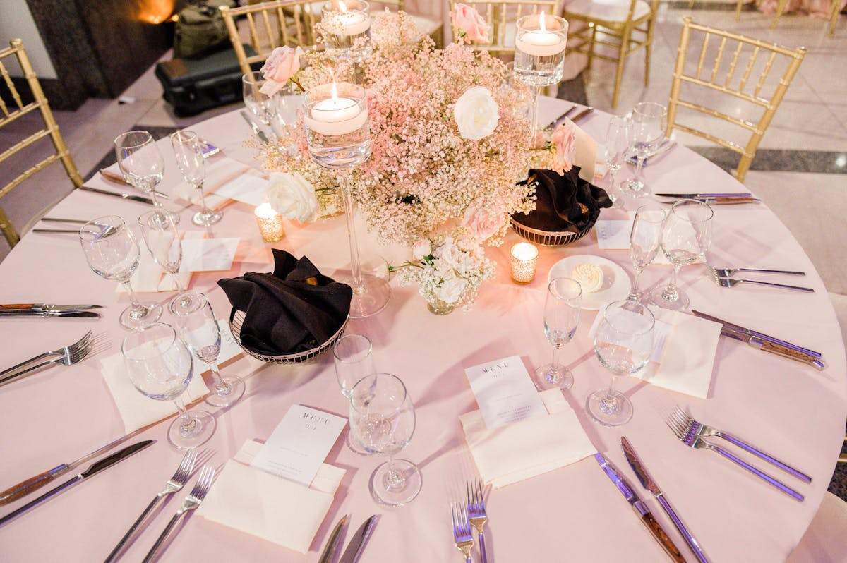 A Timeless Classic Chicago Wedding Event Venue Dining Tablescape