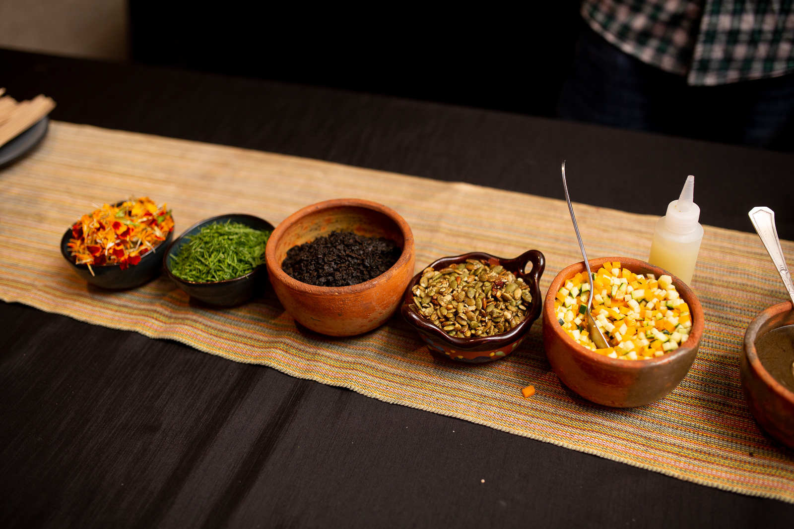 a tray of food on a table