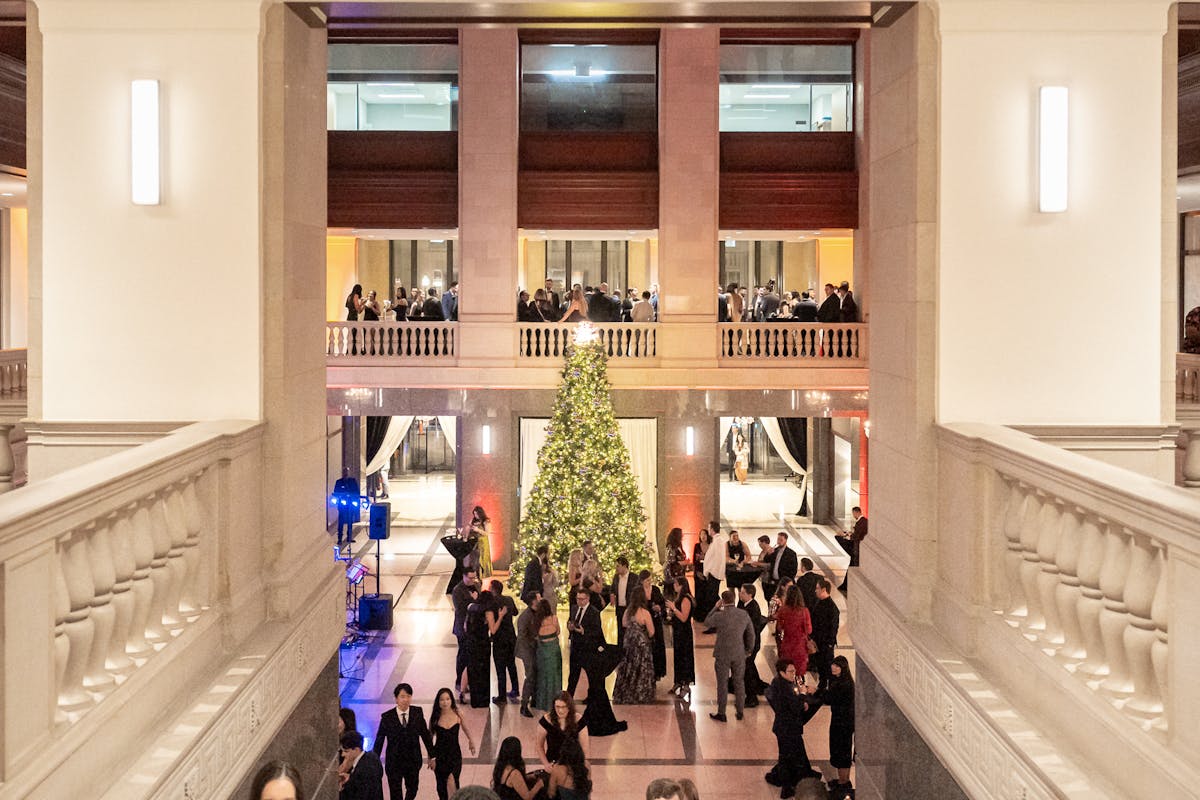 James Bond Casino Themed Holiday Party at a Large Historical Downtown Chicago Venue