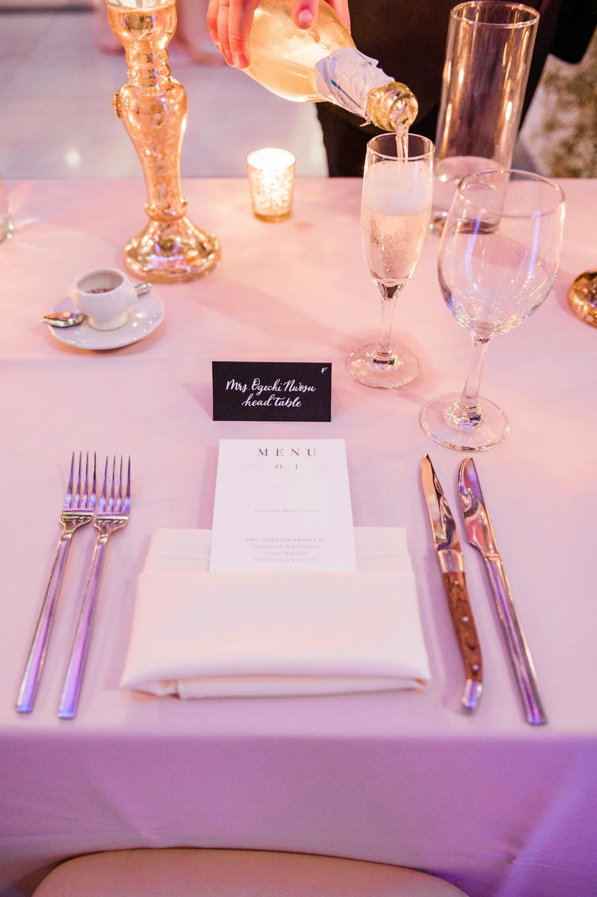 A Timeless Classic Chicago Wedding Event Venue Dining Tablescape