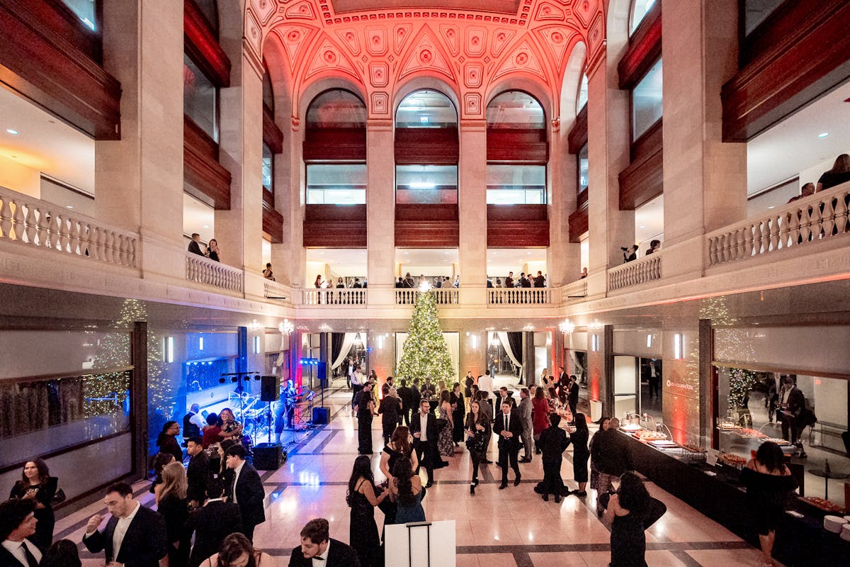 James Bond Casino Themed Holiday Party at a Large Historical Downtown Chicago Venue