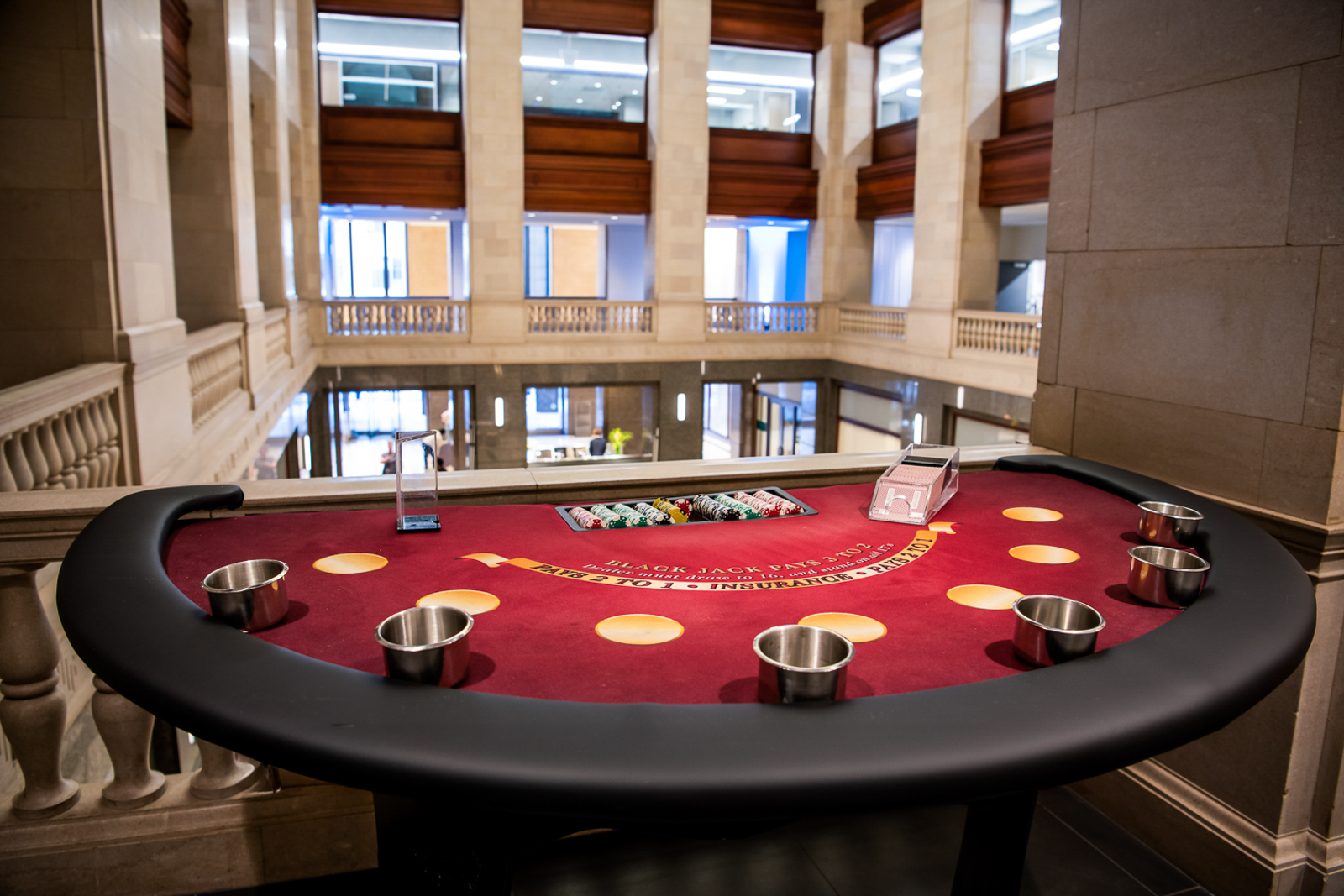 Chicago Corporate Event Casino Poker Table Game