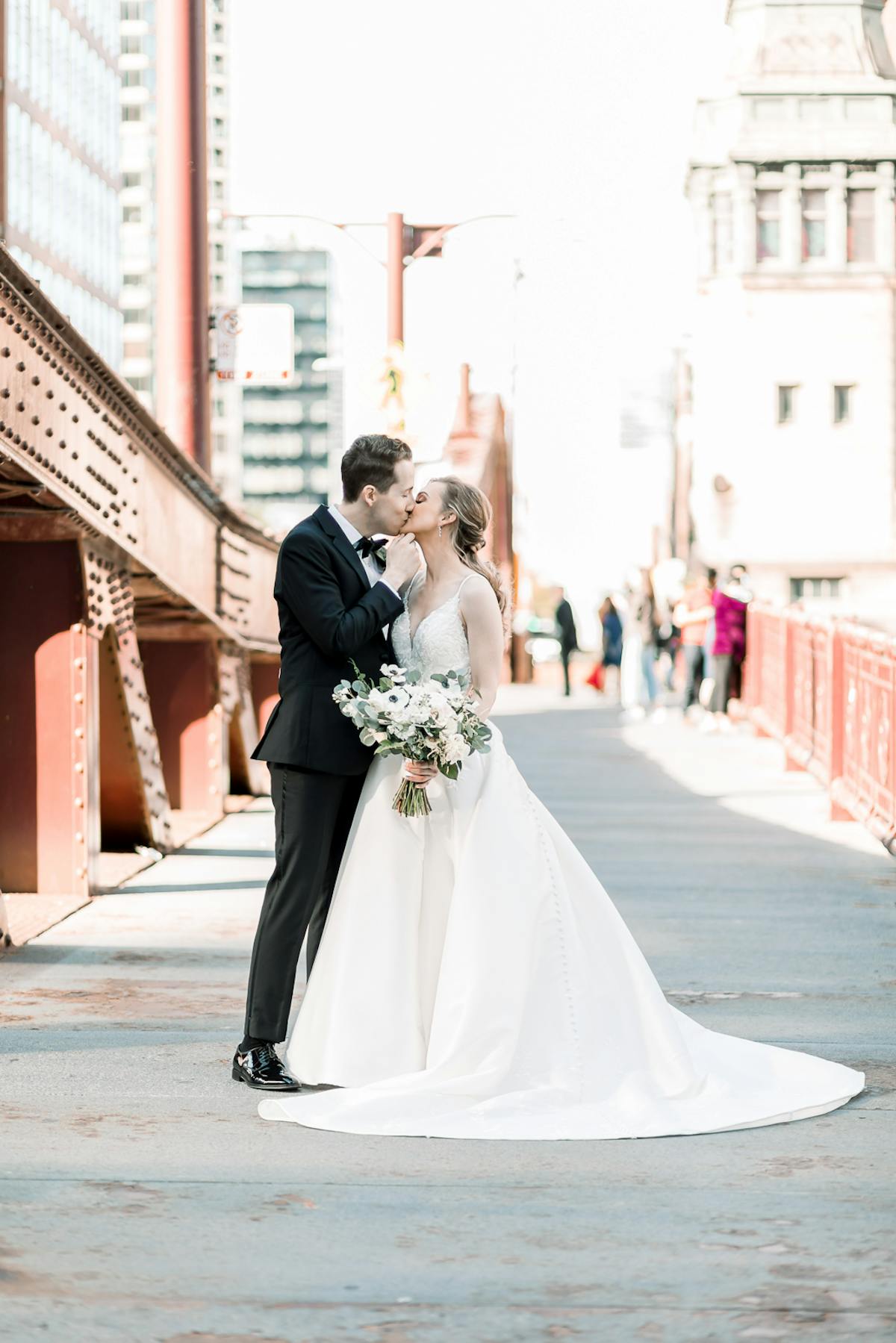 Bride & Groom kissing