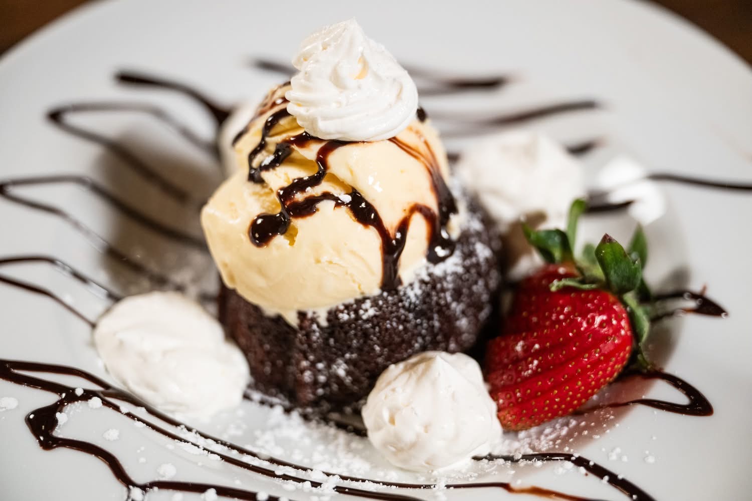 a dessert on a plate