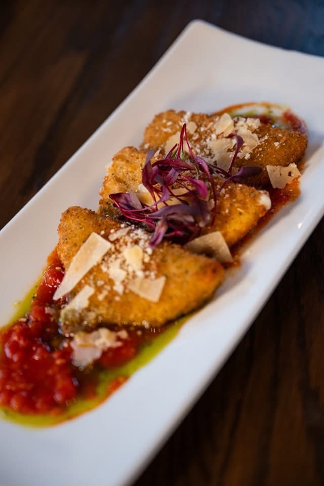 a plate of food on a table
