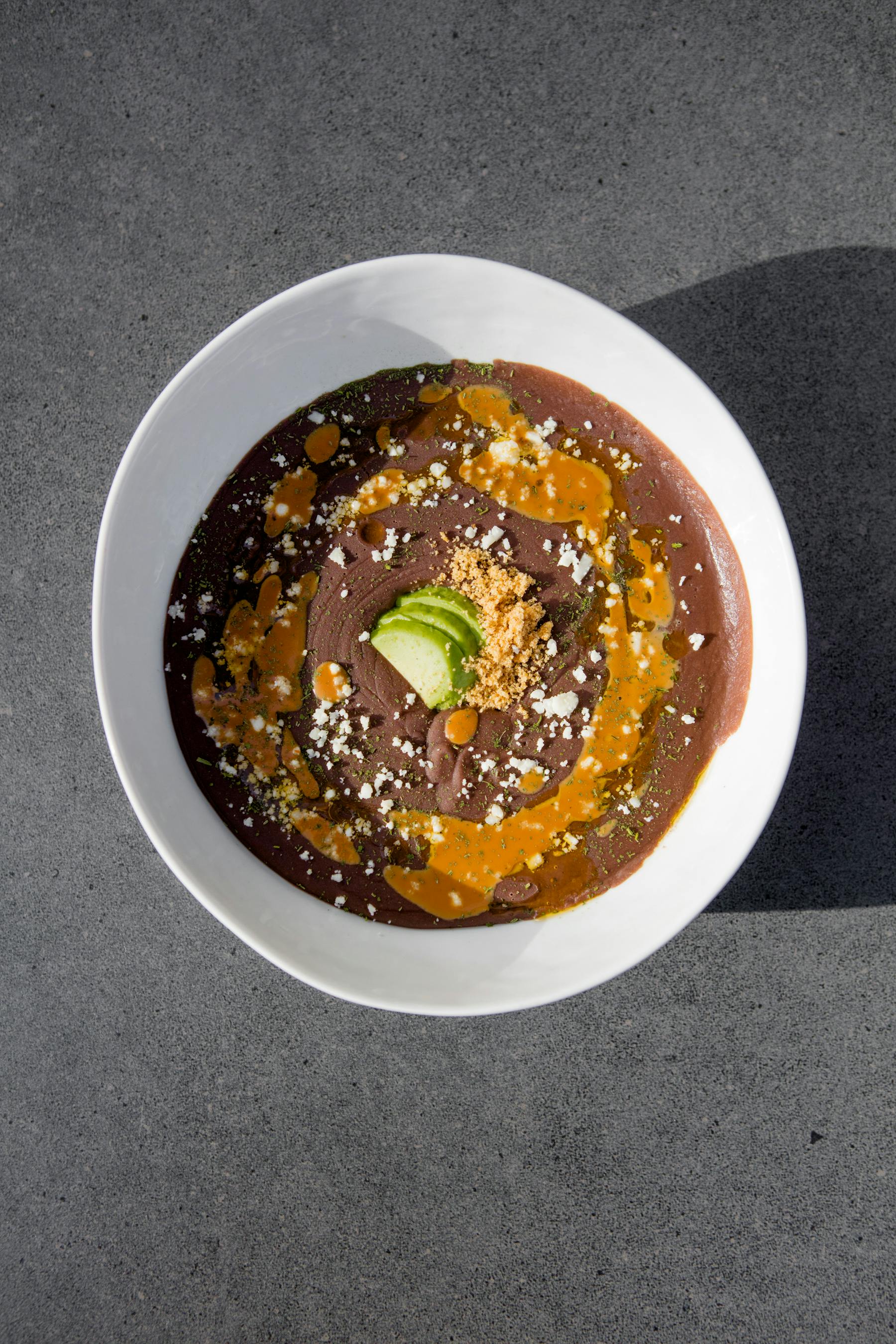 a bowl of food on a plate