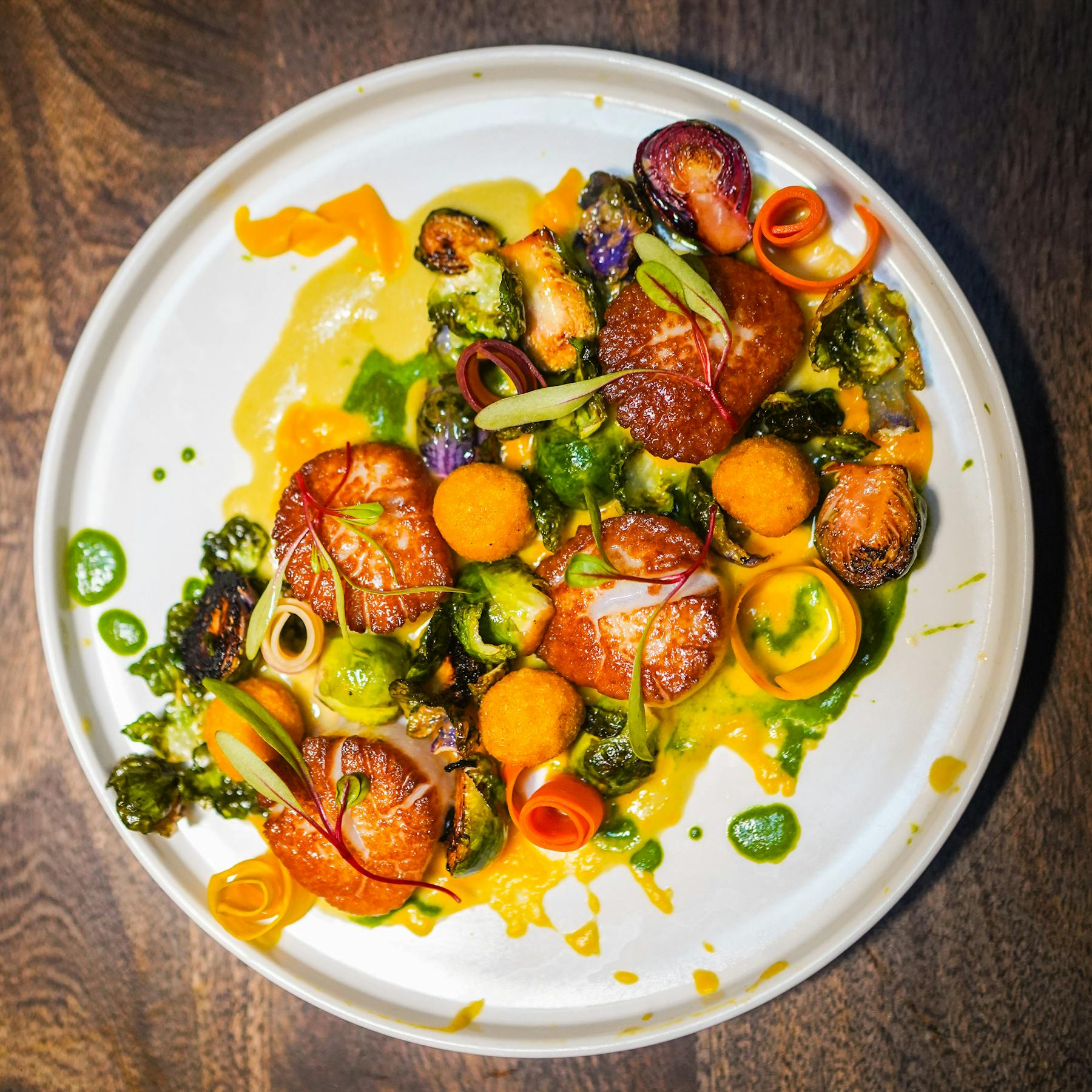a plate of food on a table
