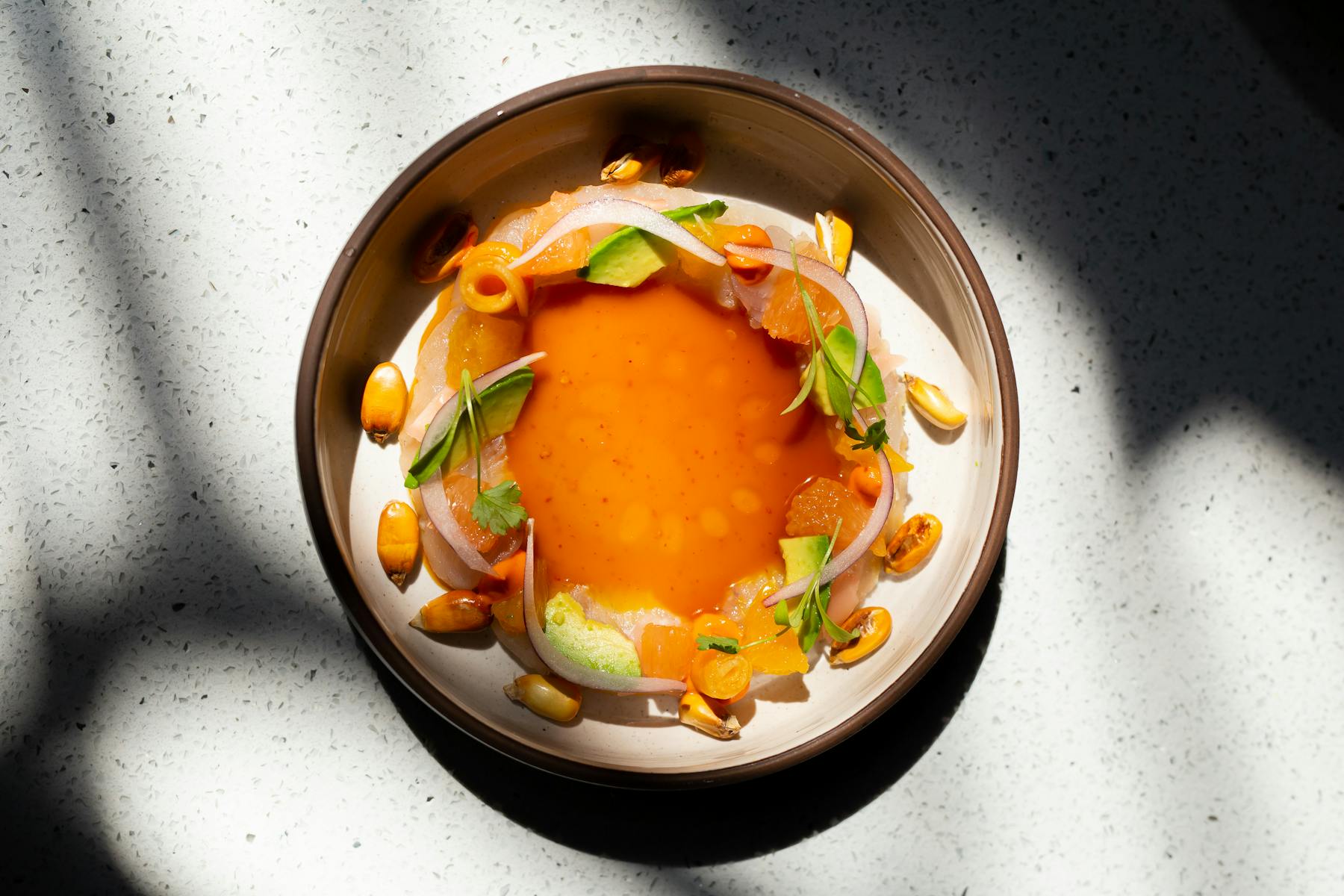 a bowl of food on a plate