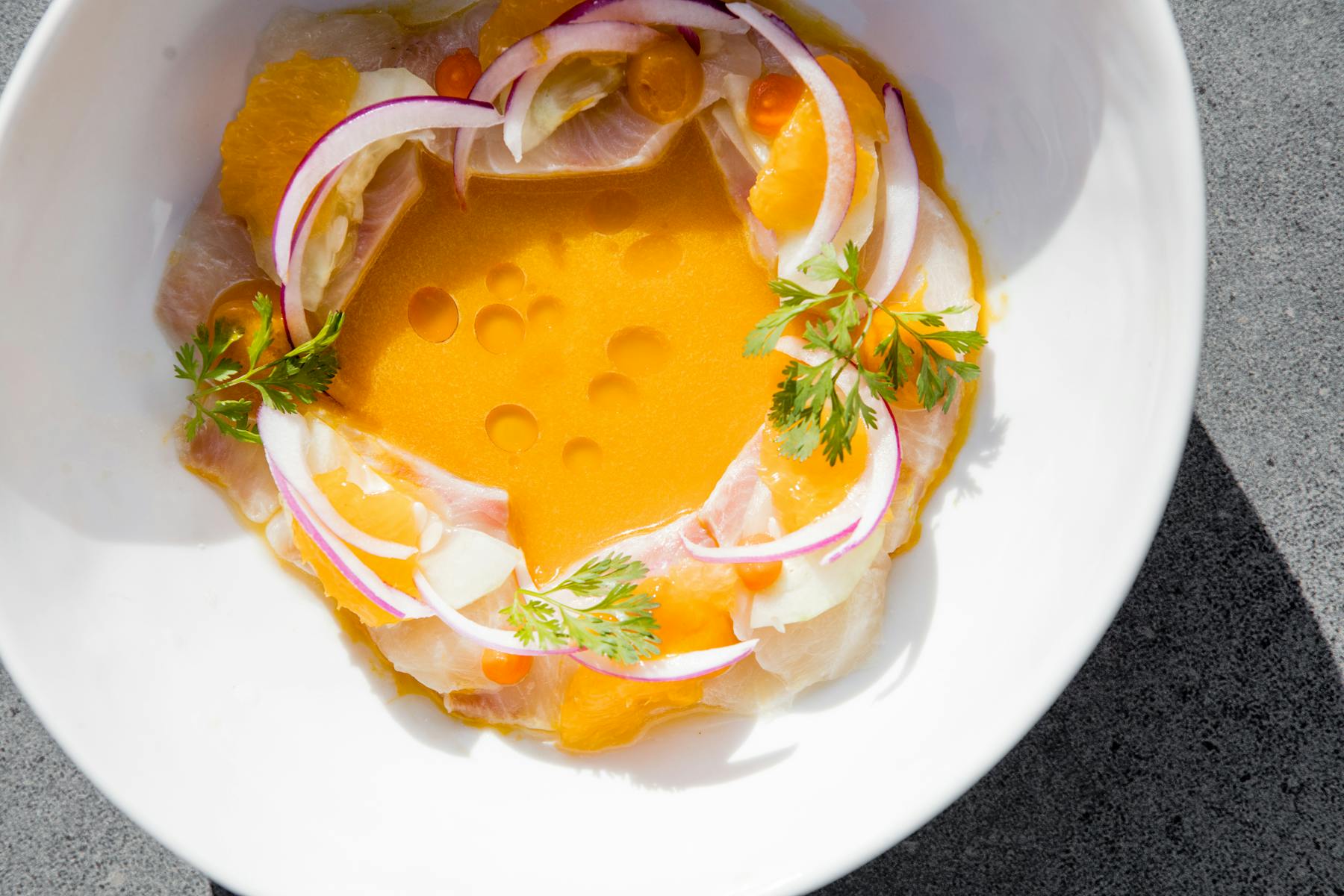 a bowl of food on a plate