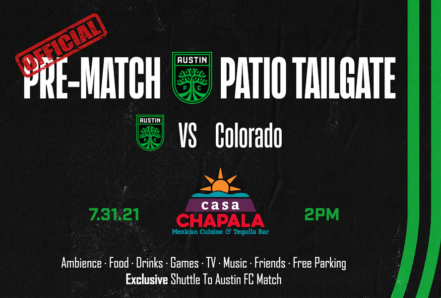 Official Austin Fc Pre Match Tailgate Casa Chapala