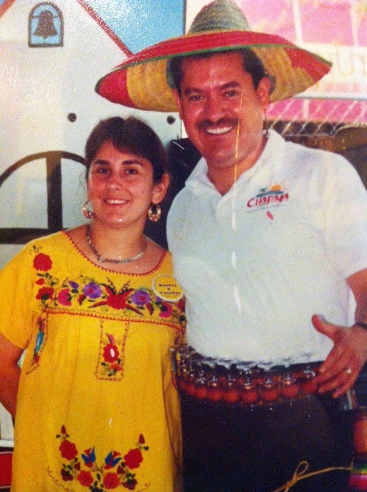 a man and a woman posing for a photo