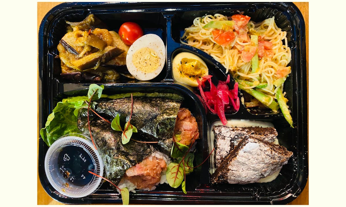 a box filled with different types of food