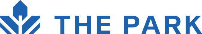a blue and black text