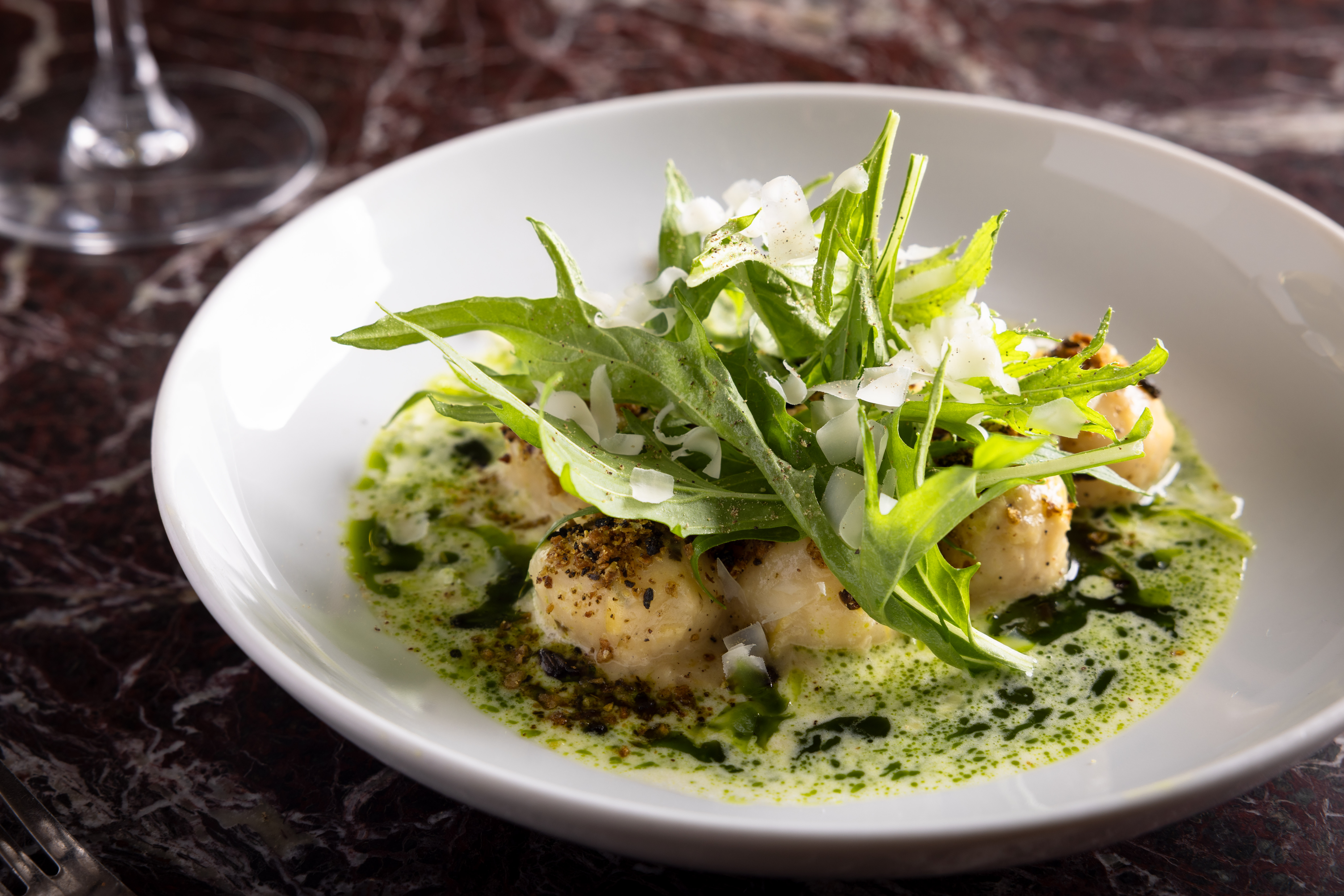 a bowl of food on a plate