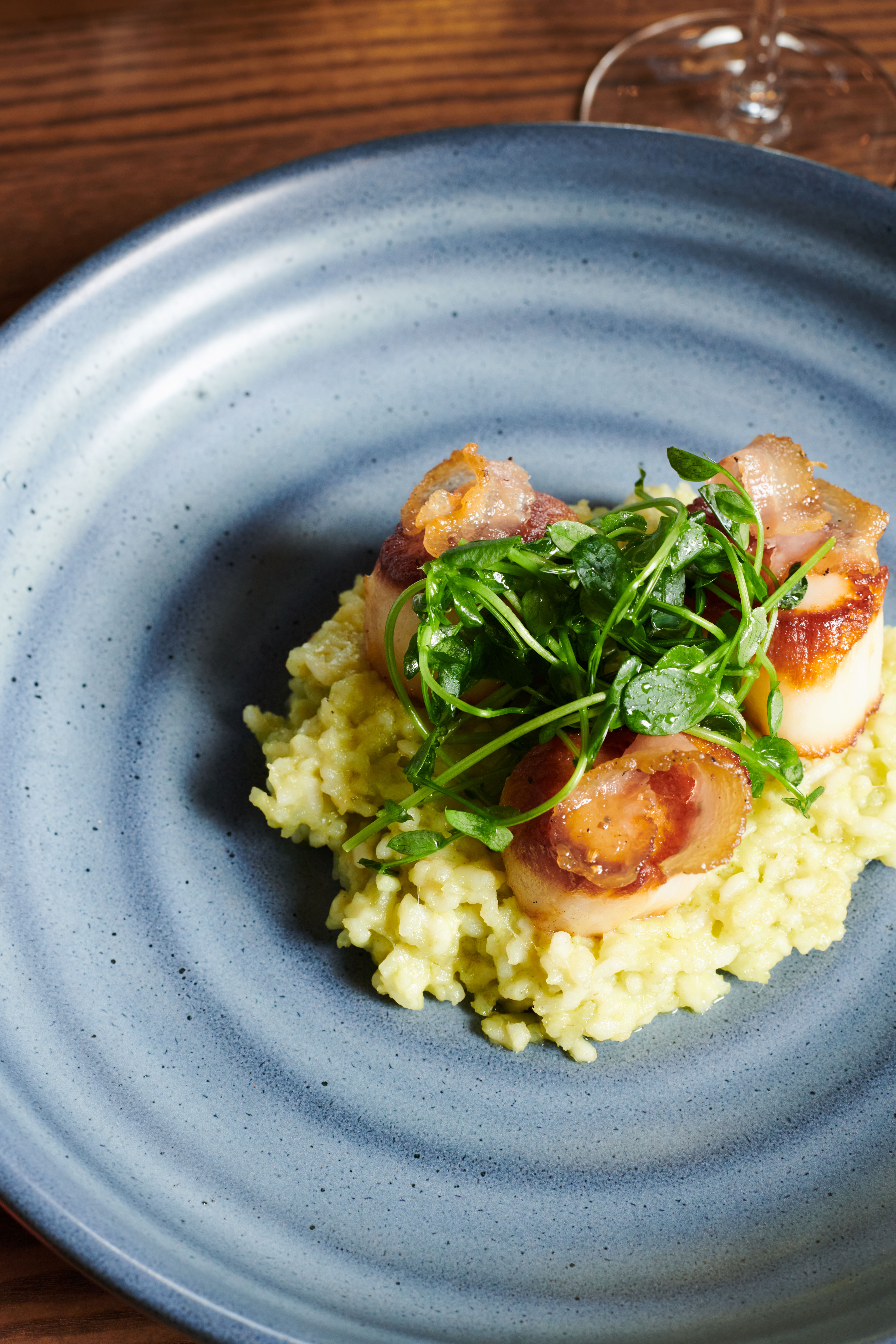 a plate of food on a table