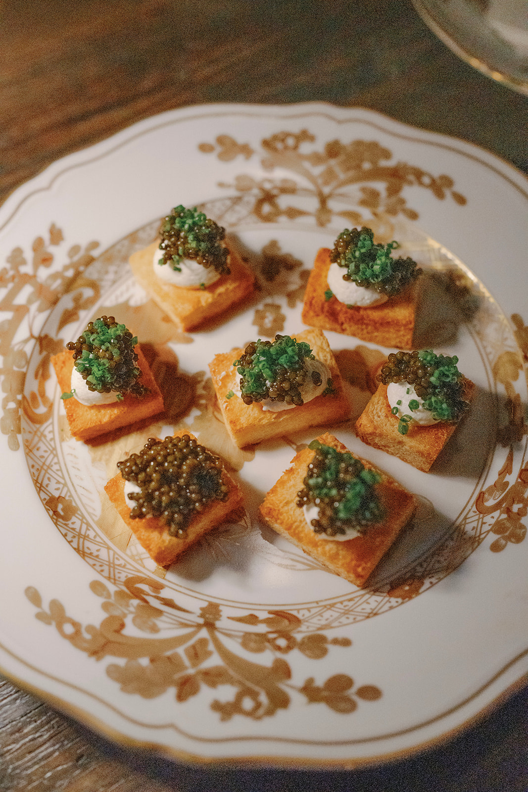 caviar and potato latke