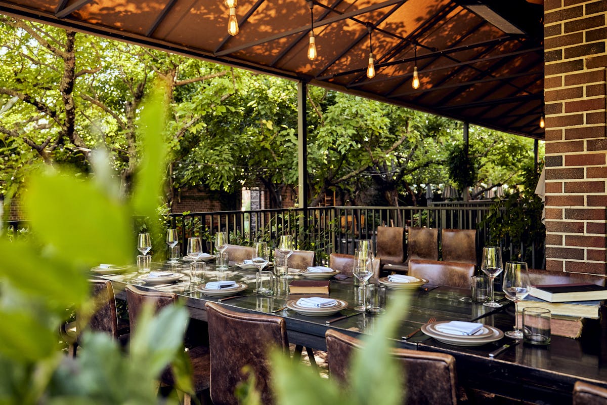 a dining table