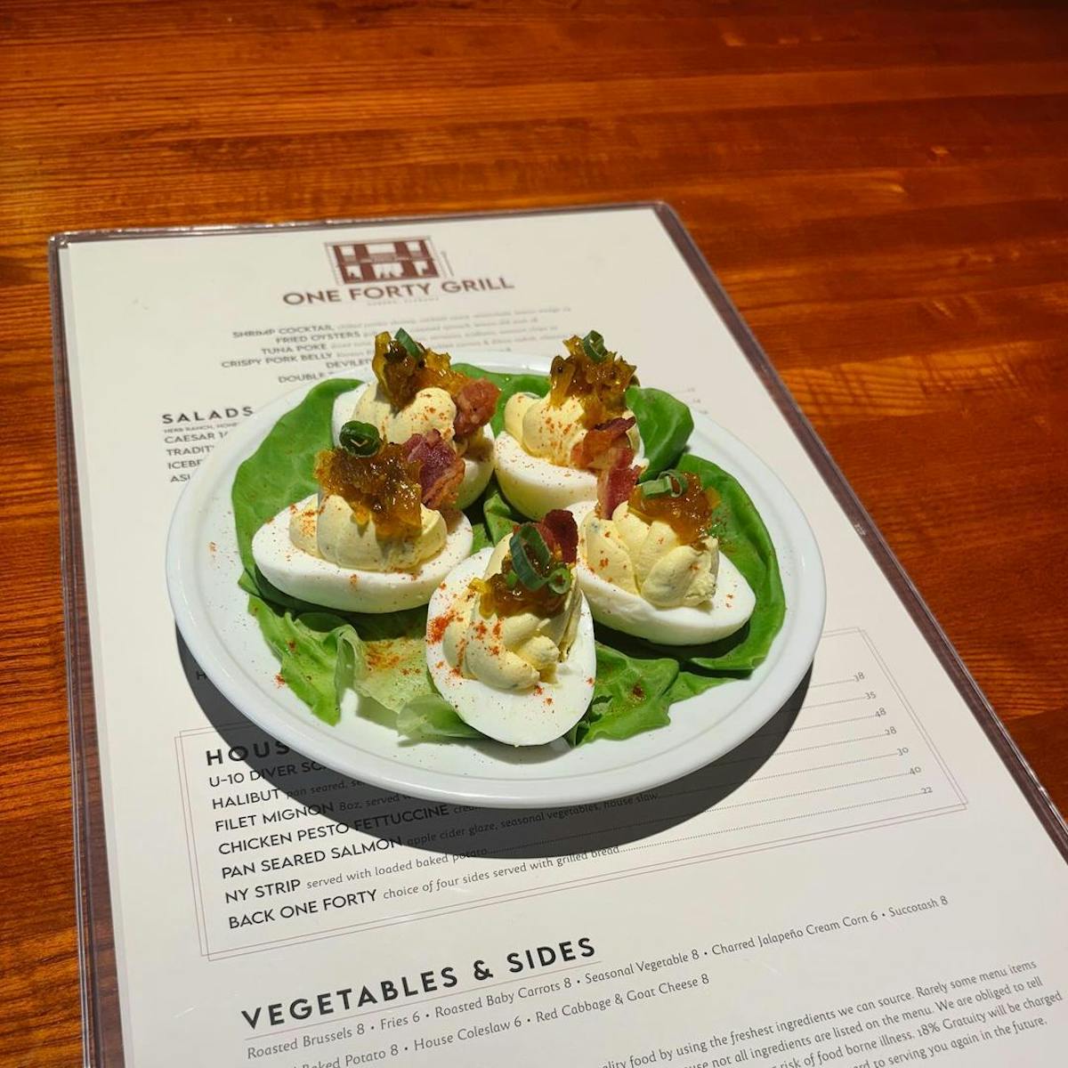 a plate of food on a table