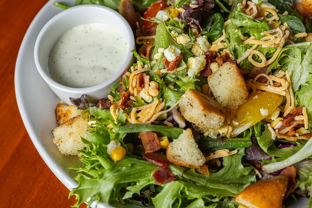 a plate of food on a table
