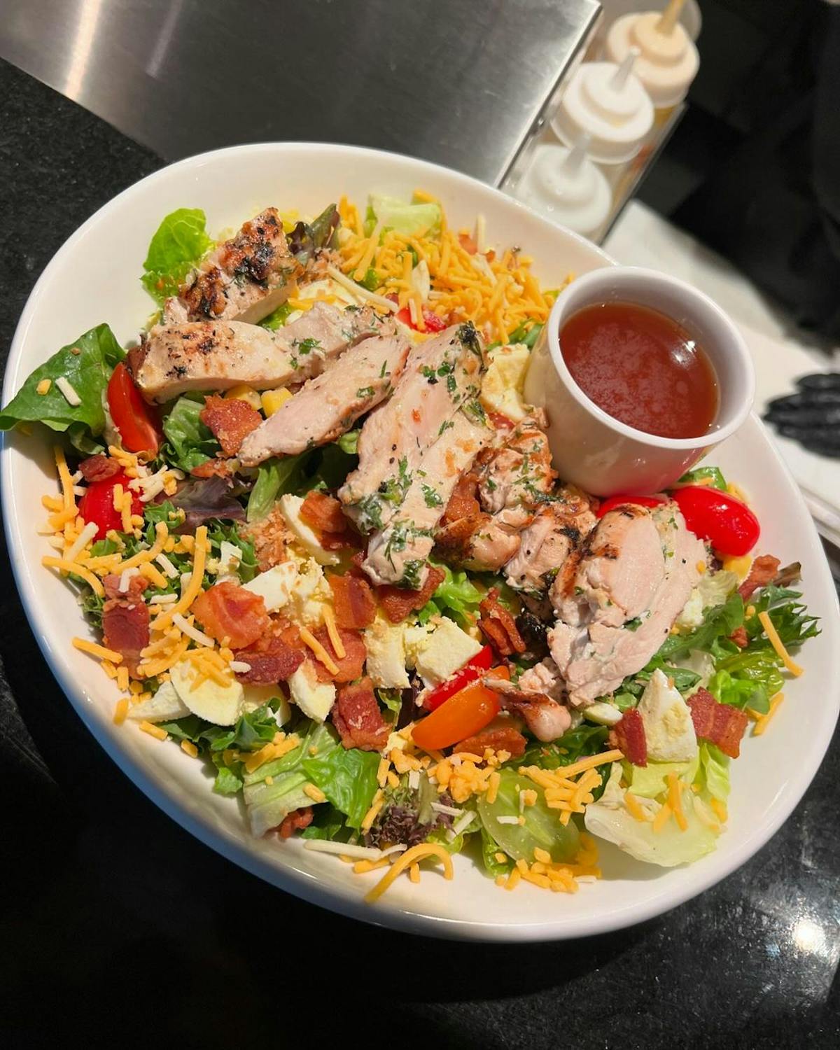 a bowl of food on a plate