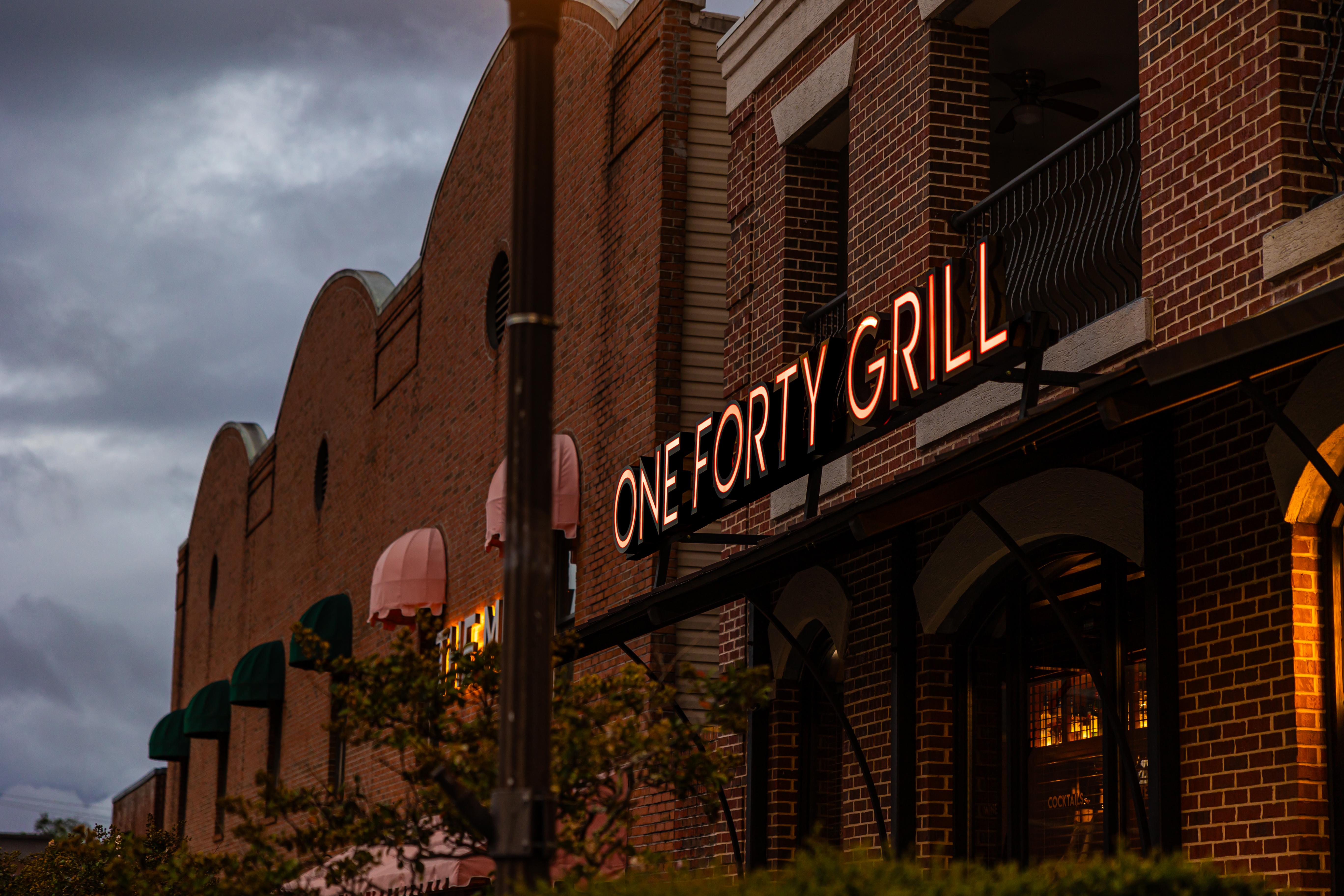 a sign on the side of a building