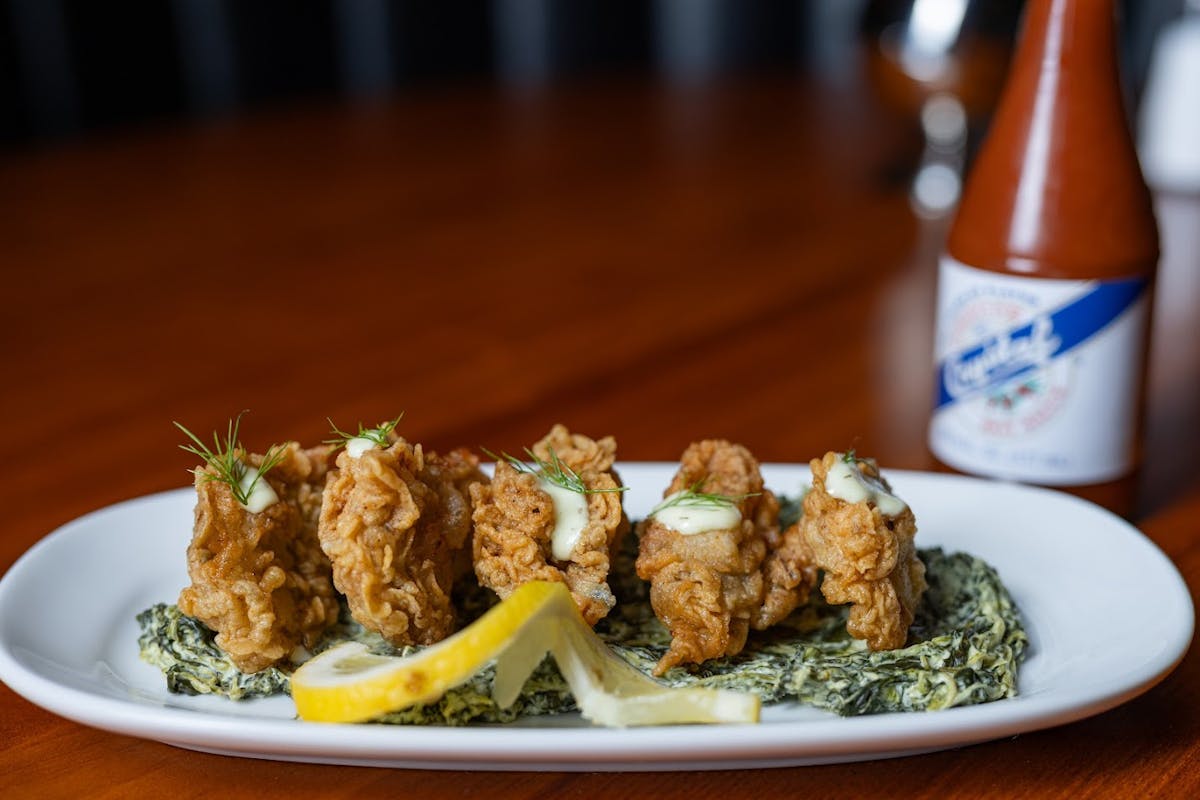 a plate of food on a table