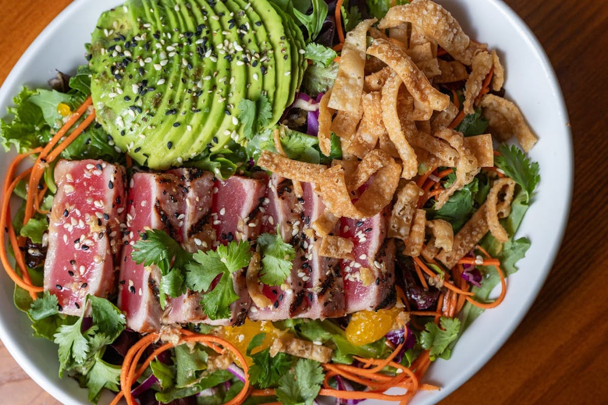 a plate of food on a table