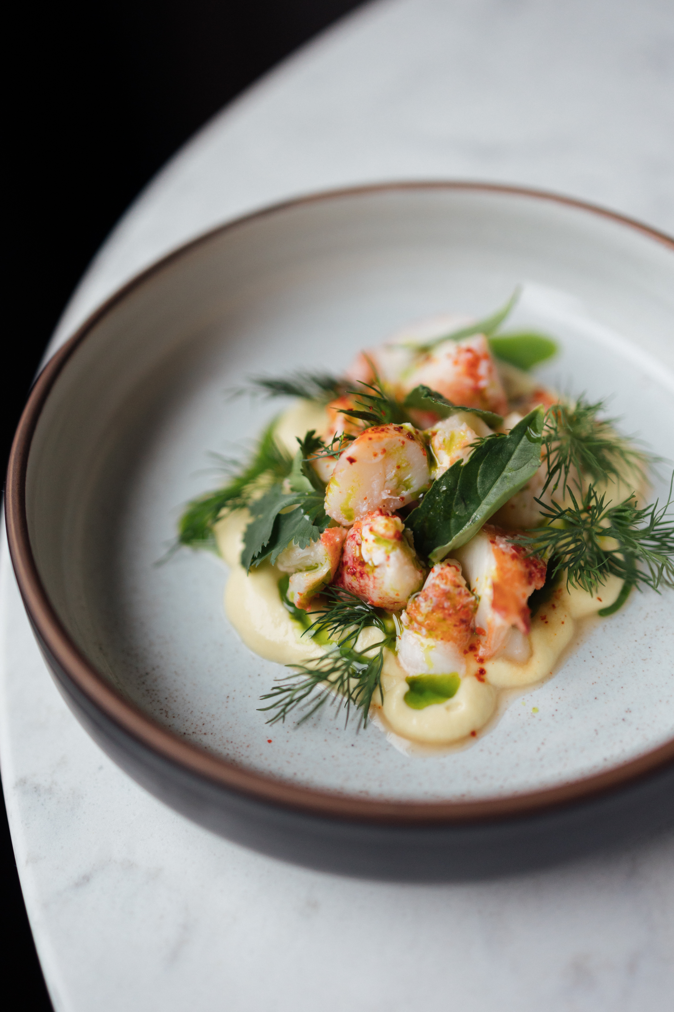 a bowl of food on a plate