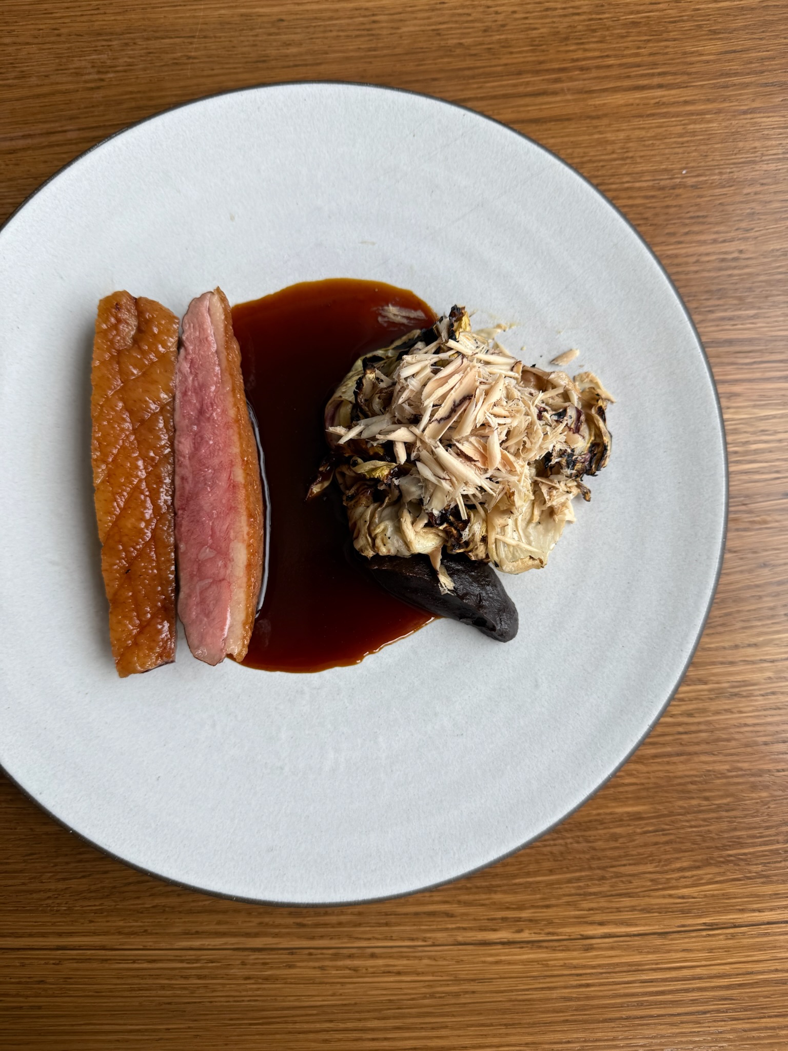 a plate of food on a table