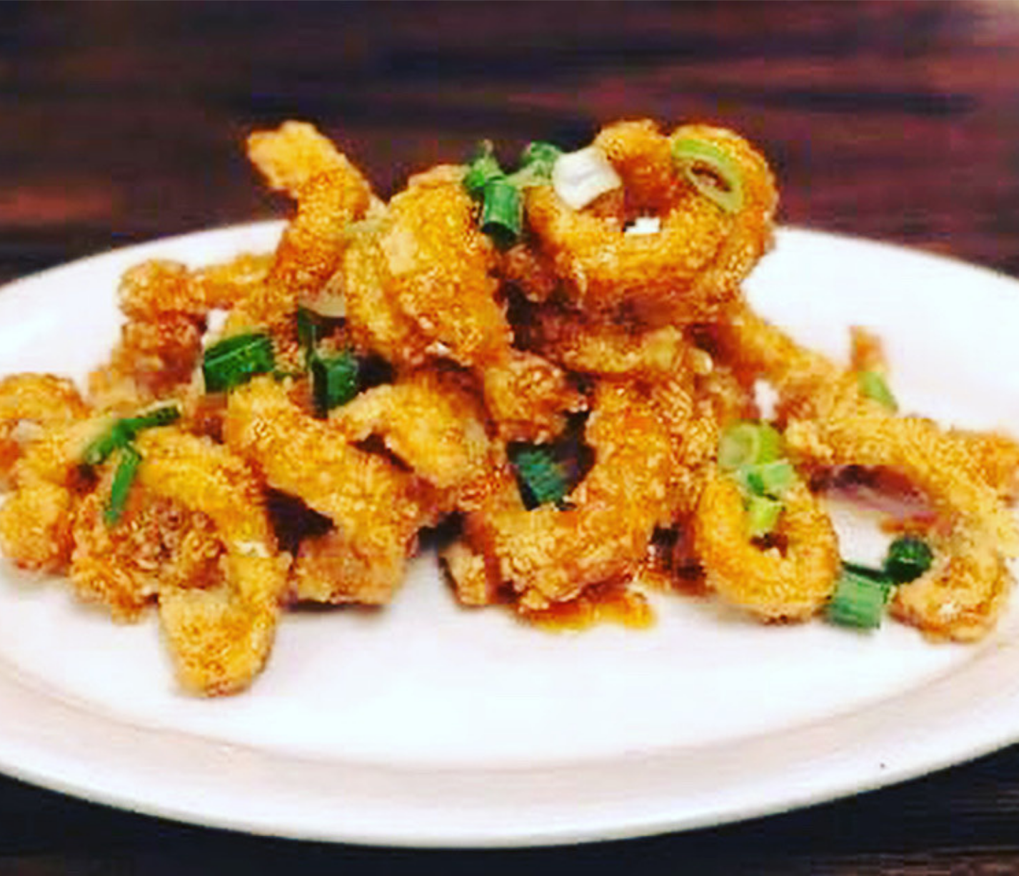 a plate of food on a table