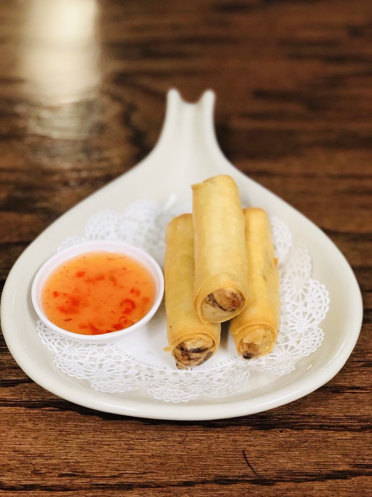 a plate of food on a table