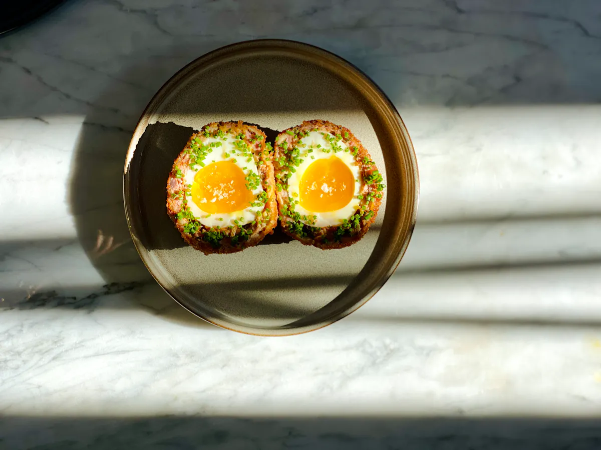 a close up of a egg